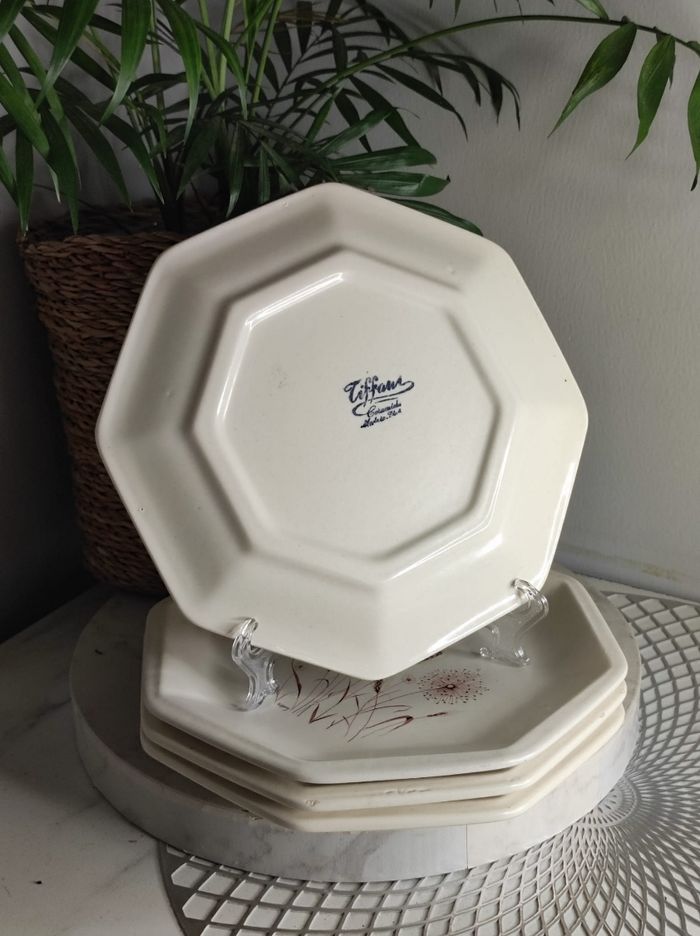 Assiettes plates tiffani - photo numéro 2