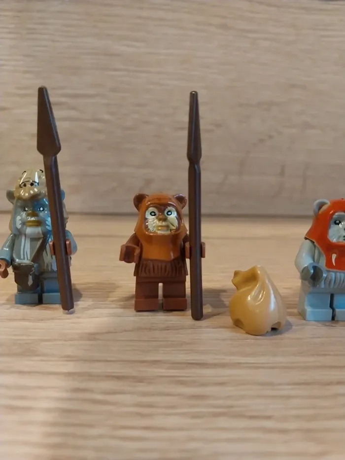 Figurines type lego 6 Ewoks star wars - photo numéro 3