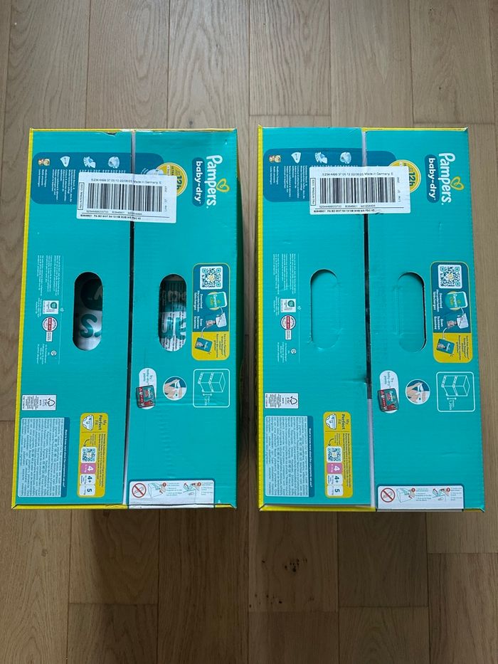 Lot de 2 paquets couches Pampers Baby Dry - Taille 4 (9/14 kg) - photo numéro 3