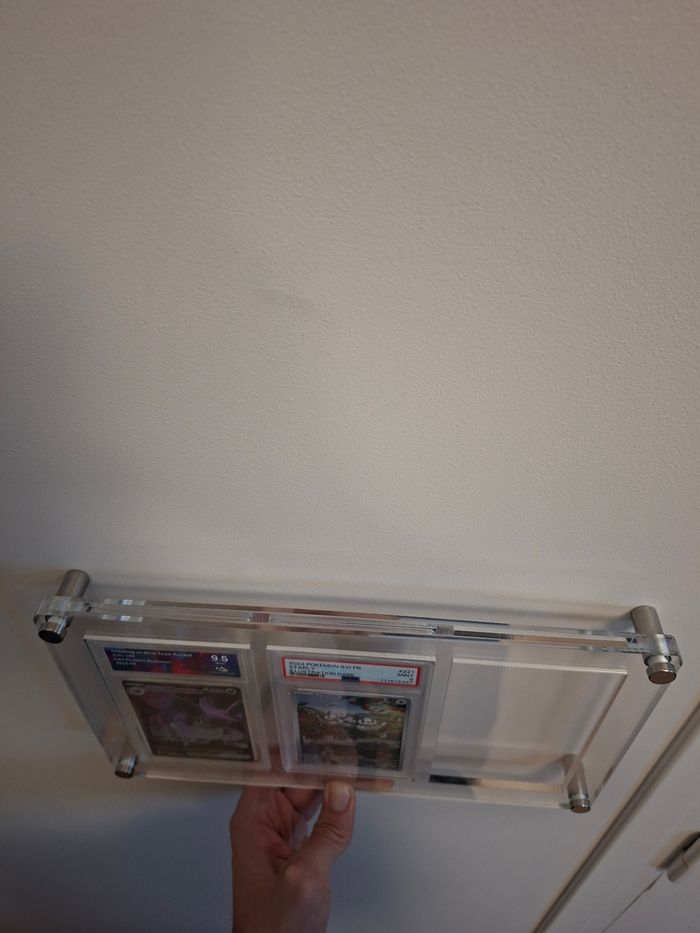 Présentoir premium en acrylique premium pour 3 cartes gradées Pokémon psa , collect-aura etc.. - photo numéro 6