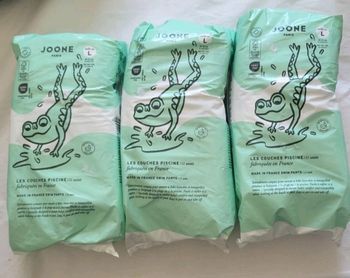 3 paquets de couches piscine bio Joone