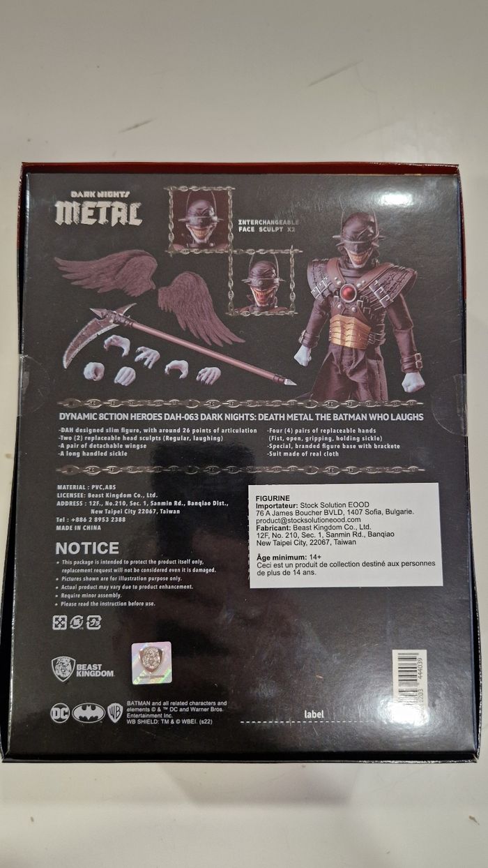 Figurine NEUVE Batman Who Laughs DAH-063 Dark Nights Metal - photo numéro 4