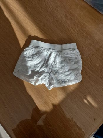 Short blanc broderie anglaise