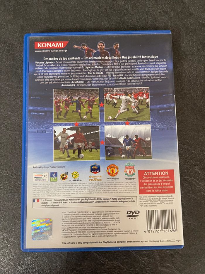 Jeux vidéos PS2 PES 2009 Pro Evolution Soccer - photo numéro 2