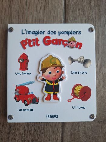 Livre l'imagier des pompiers ptit garçon