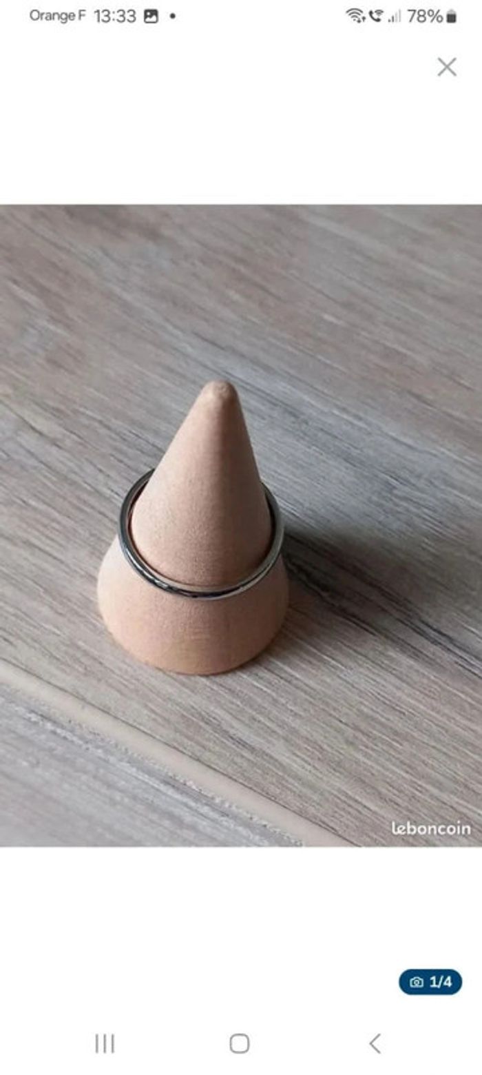 Bague acier inoxydable femme taille 54 - photo numéro 2