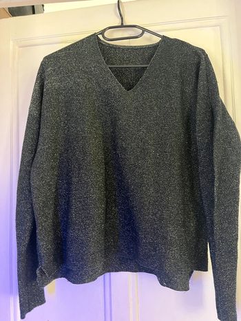 Pull noir et argent