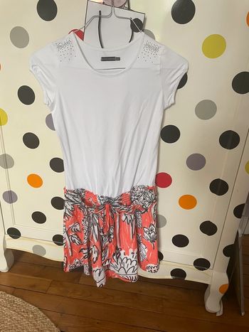 Robe trompe l’oeil blanche