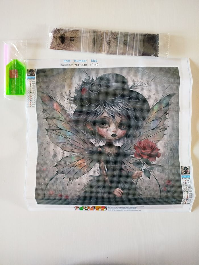 Diamond painting Fée soft dark N206 - photo numéro 2