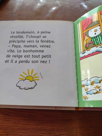 T'choupi fait un bonhomme de neige