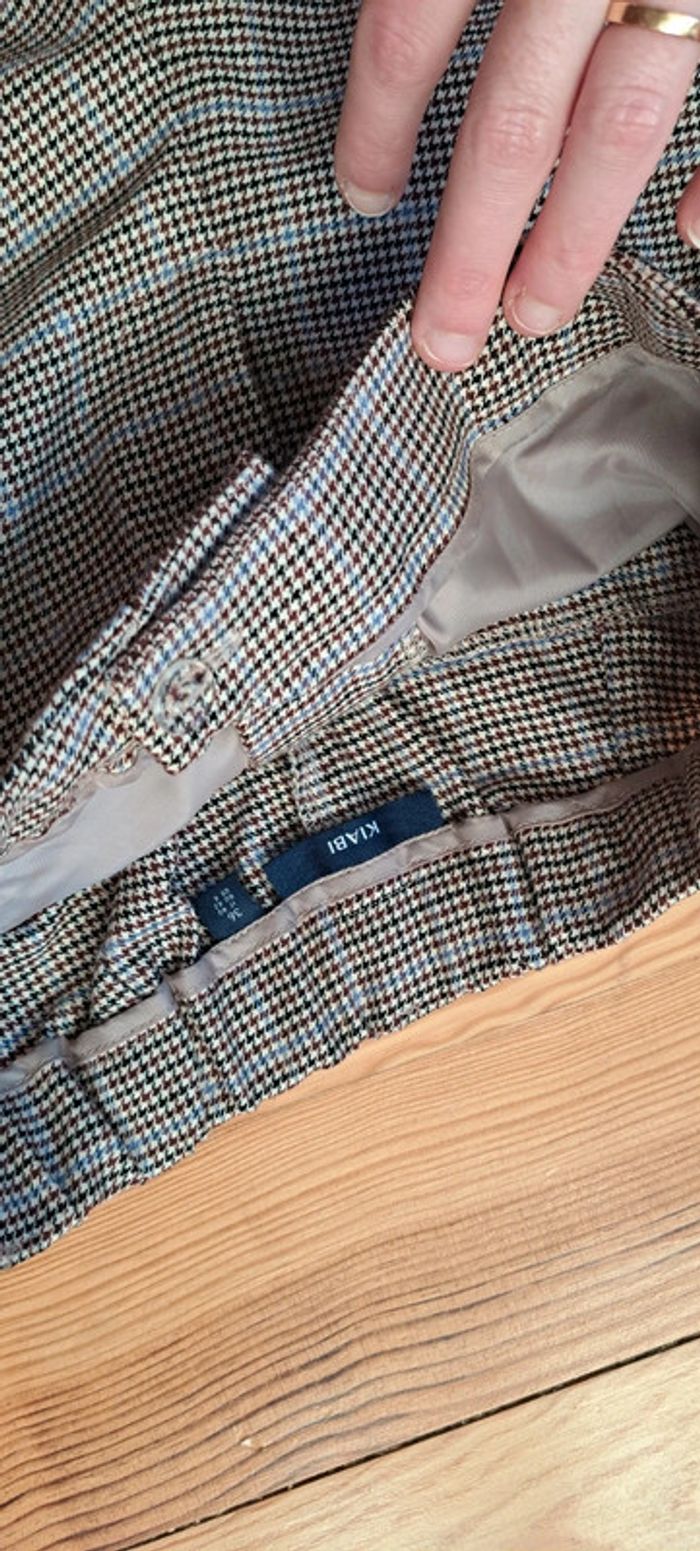 Pantalon Kiabi princes de gales taille haute - photo numéro 3
