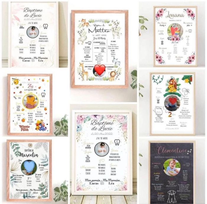 Affiches personnalisées naissance - photo numéro 3