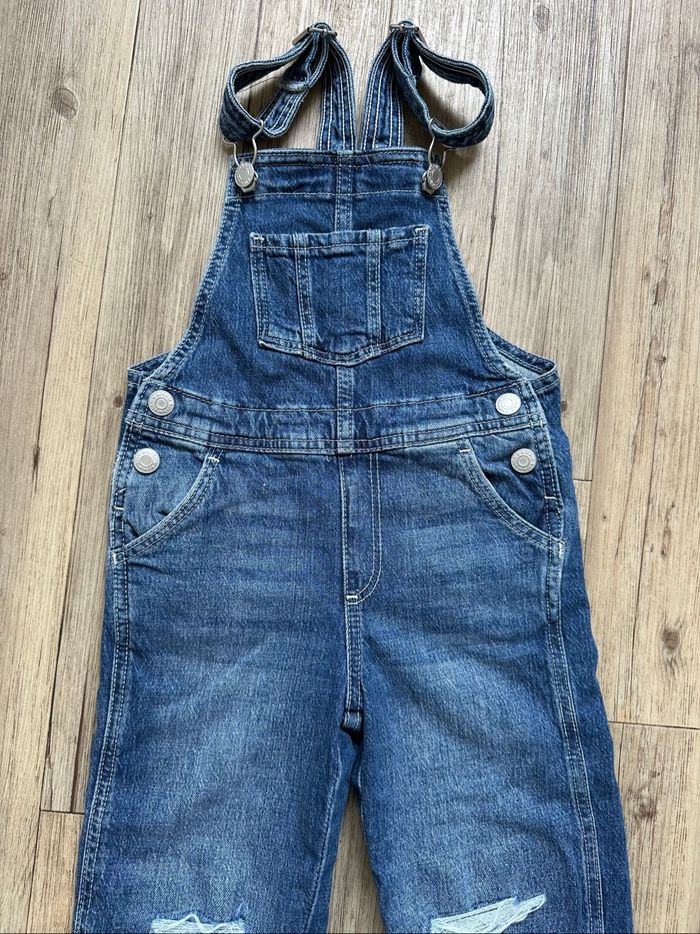 Salopette en jean pantalon 2/3 ans fille h&m - photo numéro 4