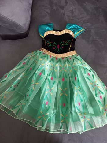 Robe déguisement Anna reine des neiges 3/4 ans