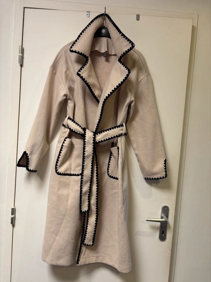 Trench Coat Shein Manteau Noir Joli Long Manteau Neuf Beige Et
