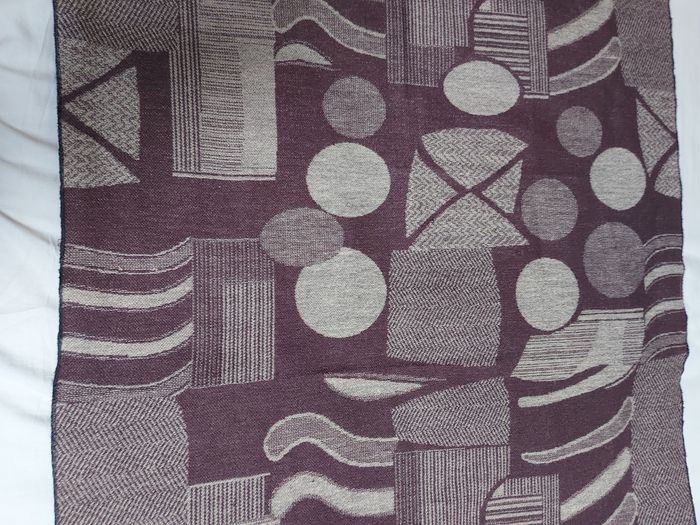 Écharpe à franges imprimé graphique - photo numéro 2