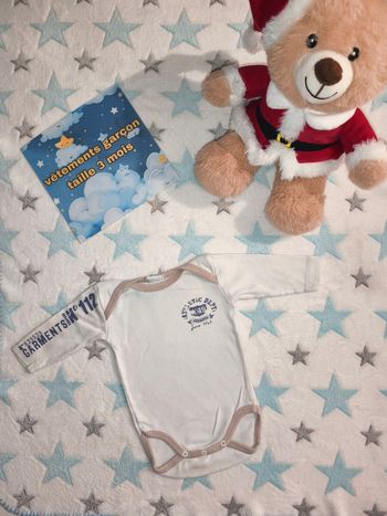 Bodie manches longues Mixte blanc taille 3 mois