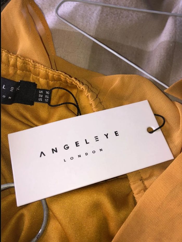 Robe soirée jaune moutarde - photo numéro 3