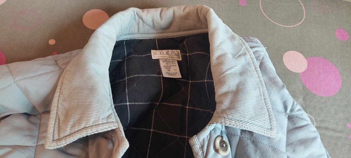 Jolie veste femme matelassée Edéis 38/40 grise claire très bon état - photo numéro 9
