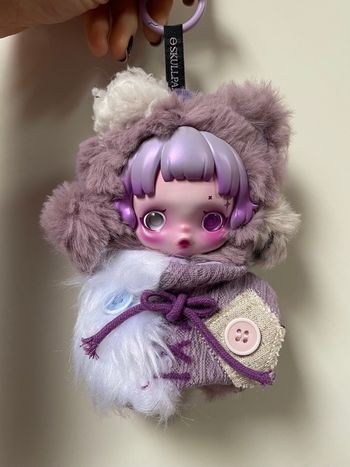 PopMart Skullpanda You Found Me plush doll pendant Ratty Bear
