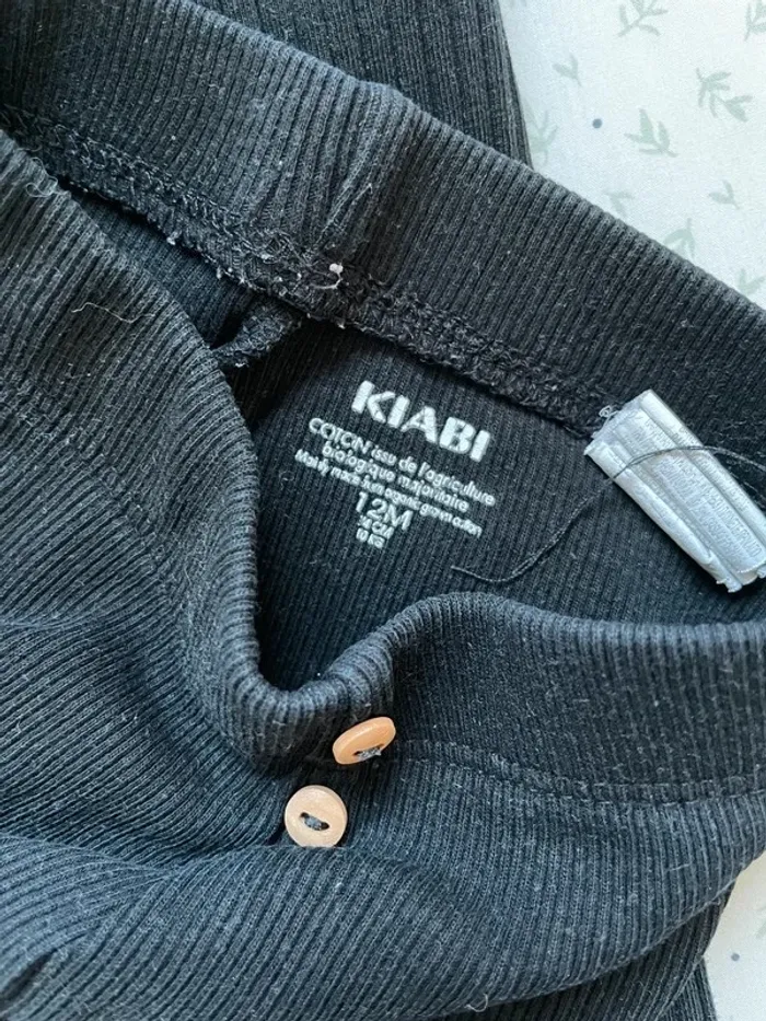 Lot 3 leggings noirs kiabi 12 mois - photo numéro 3