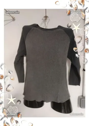 Sweat col rond gris gap 12 ans