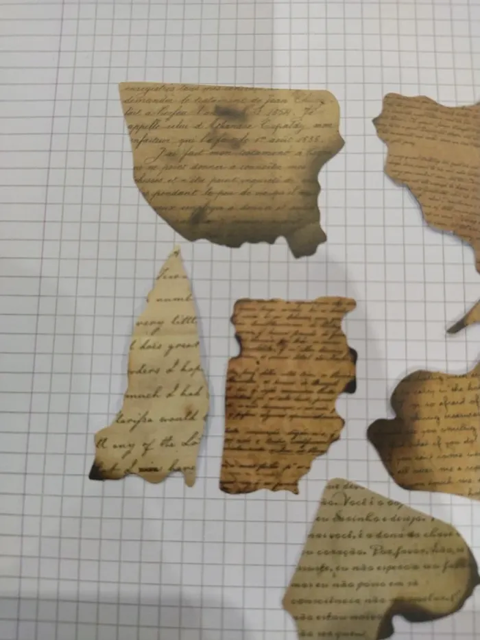 Lot de stickers motif vieux papier (lot b) - photo numéro 2