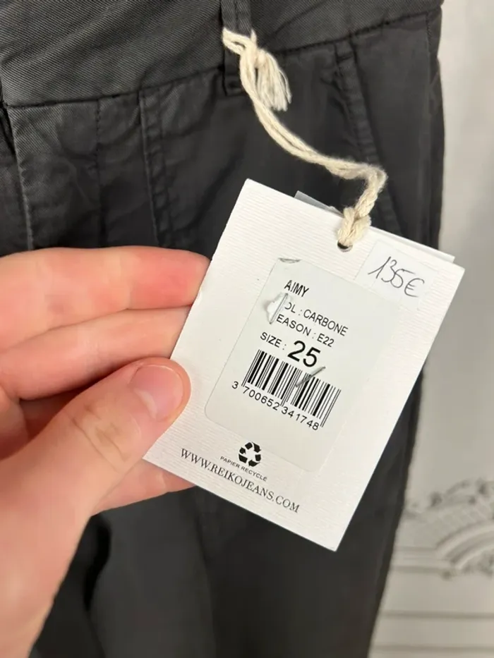 Pantalon cargo taille haute Gris Reiko W25 neuf - photo numéro 5
