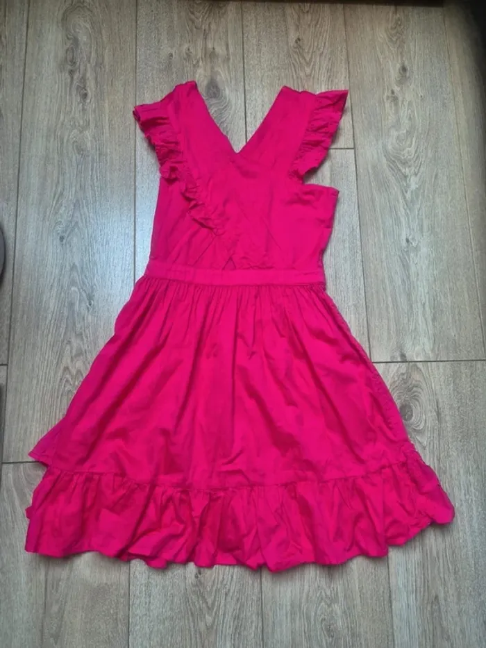 Robe type ibérique (espagnole) tape à l'œil rose fuchsia 12 ans neuve - photo numéro 4
