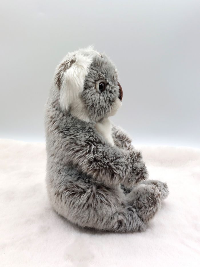Vintage peluche koala gris blanc marron WWF 1986 World wide Fund 24 cm doudou - photo numéro 5