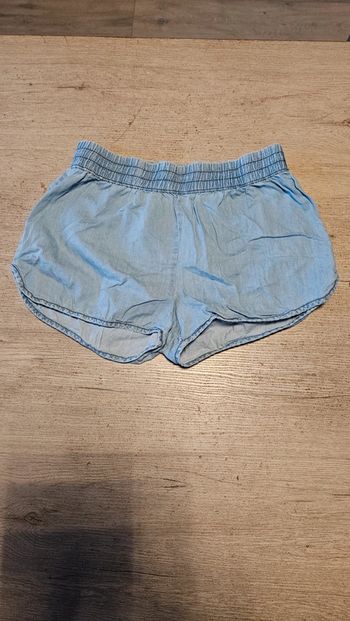 Short court bleu clair, vintage, Jacqueline de Yong, by Only, 38/M, nickel