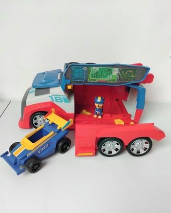 PAT PATROUILLE Voiture de Course et Camion Chase Sonore Complet 🚛