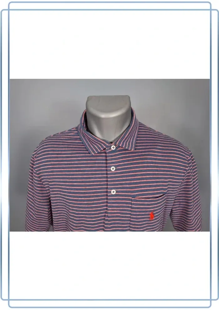 Polo Ralph Lauren performance multicolore - taille L - homme logo brodé (368) - photo numéro 3