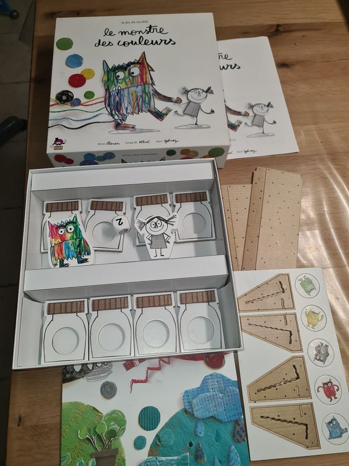 Jeu de société Le Monstre Des Couleurs des éditions Purple Brain,