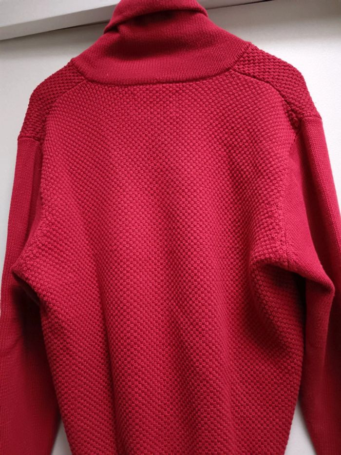 Pull col châle bordeaux - photo numéro 6