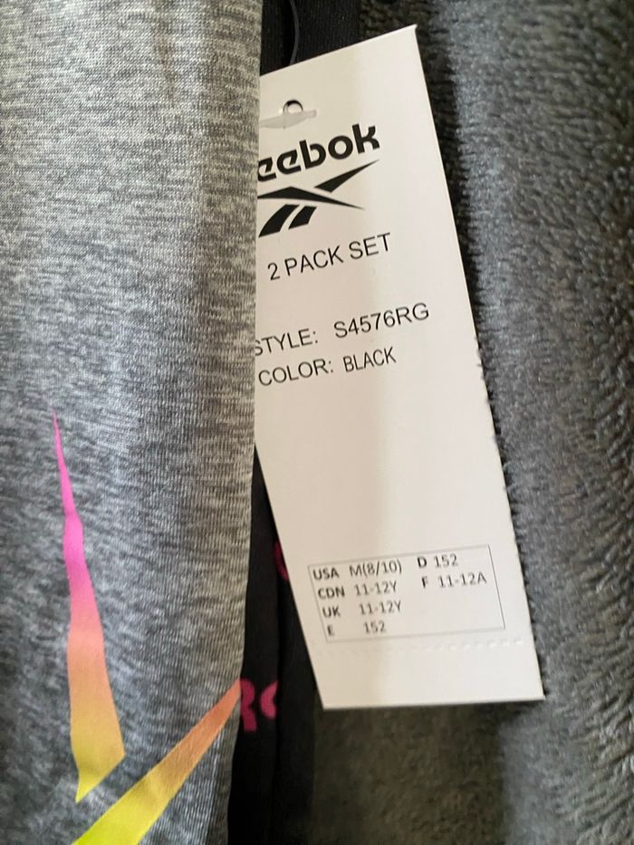 Lot de 2 shorts 11/12 ans reebok neuf - photo numéro 4