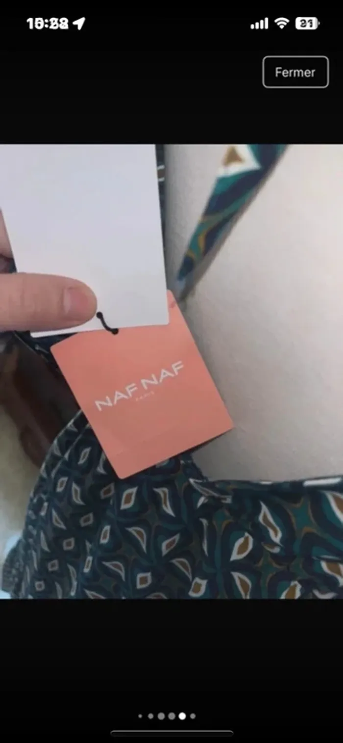 Très jolie Robe à dos ouvert , taille 40, Neuf - Naf Naf - photo numéro 14