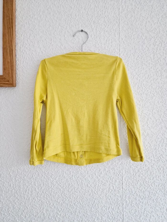 Petit Bateau - Ensemble gilet / cardigan longues manches + pantalon fleuri (3 ans) - photo numéro 4