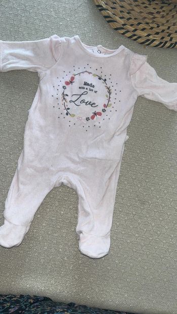 Pyjama bébé fille velour
