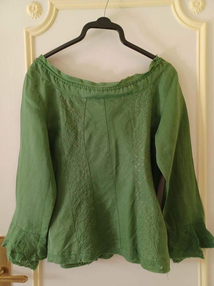 Chemise Promod verte T40 - photo numéro 2