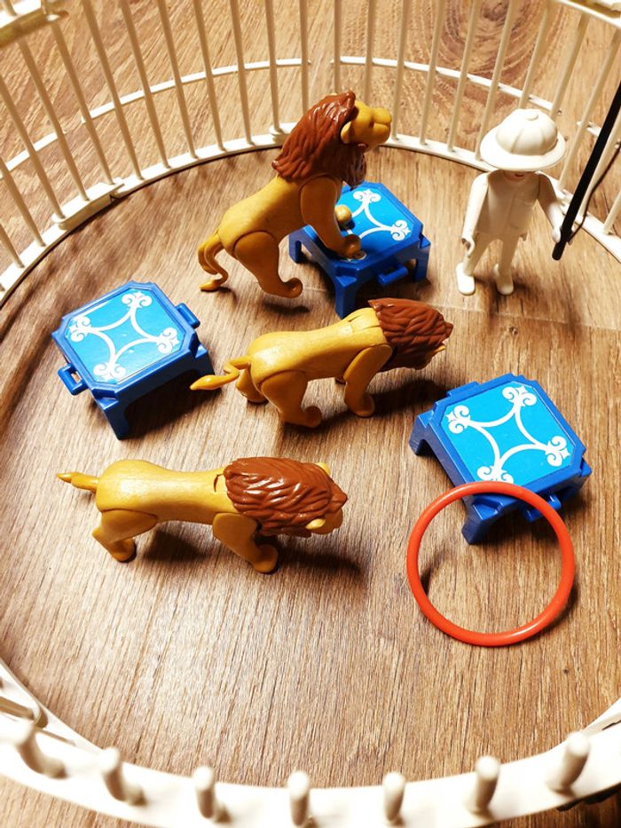 Playmobil - Cage lions vintage - photo numéro 3