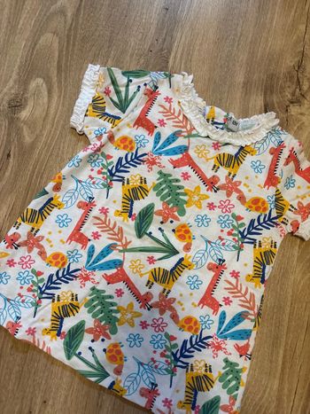 T-shirt manches courtes girafes 12 mois