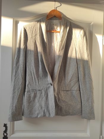 Veste tailleur cintrée grise Cache Cache