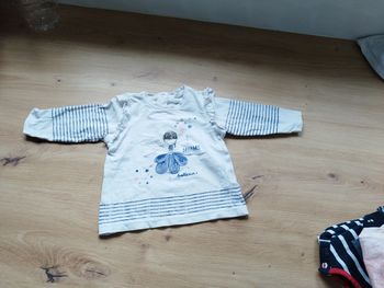 Haut manches longues orchestra. Fille bébé 6 mois blanc