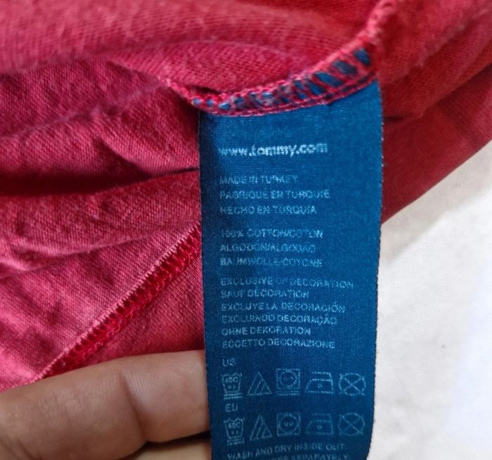 Tommy Hilfiger T-shirt Rouge Ajusté Homme S Vintage - photo numéro 8