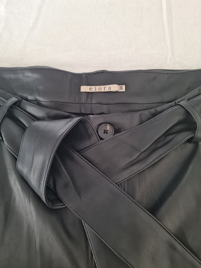 Jeans simili cuir - photo numéro 4