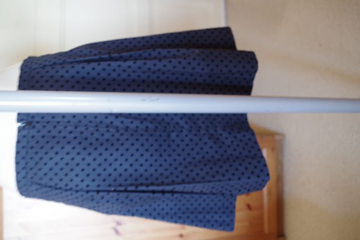 Naf Naf -Jupe à pois Bleu marine T 42 - photo numéro 4