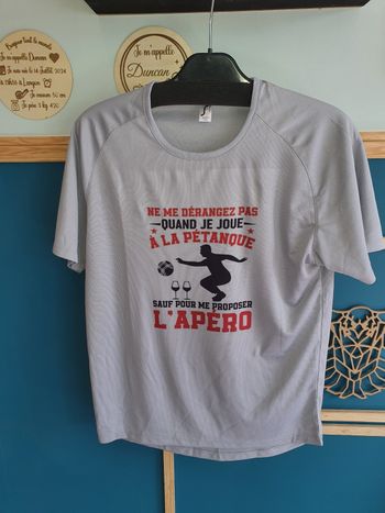 T-shirt humour petanque