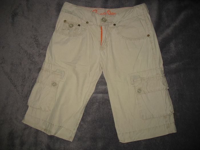 BERMUDA BEIGE "PEPE JEANS" - TAILLE 36 - n°01