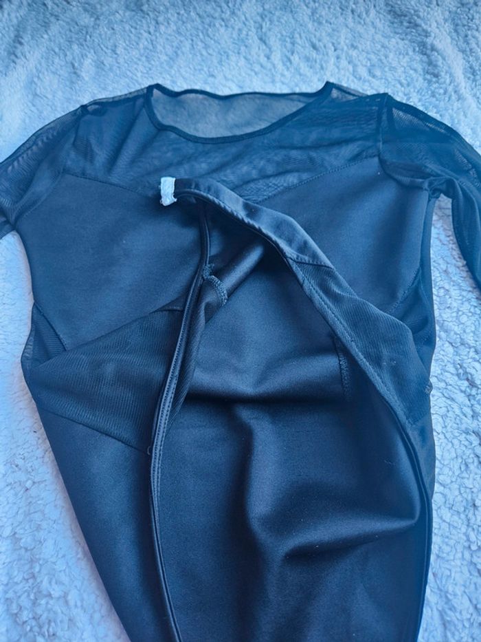 Body Manche longue Noir et transparent - photo numéro 9